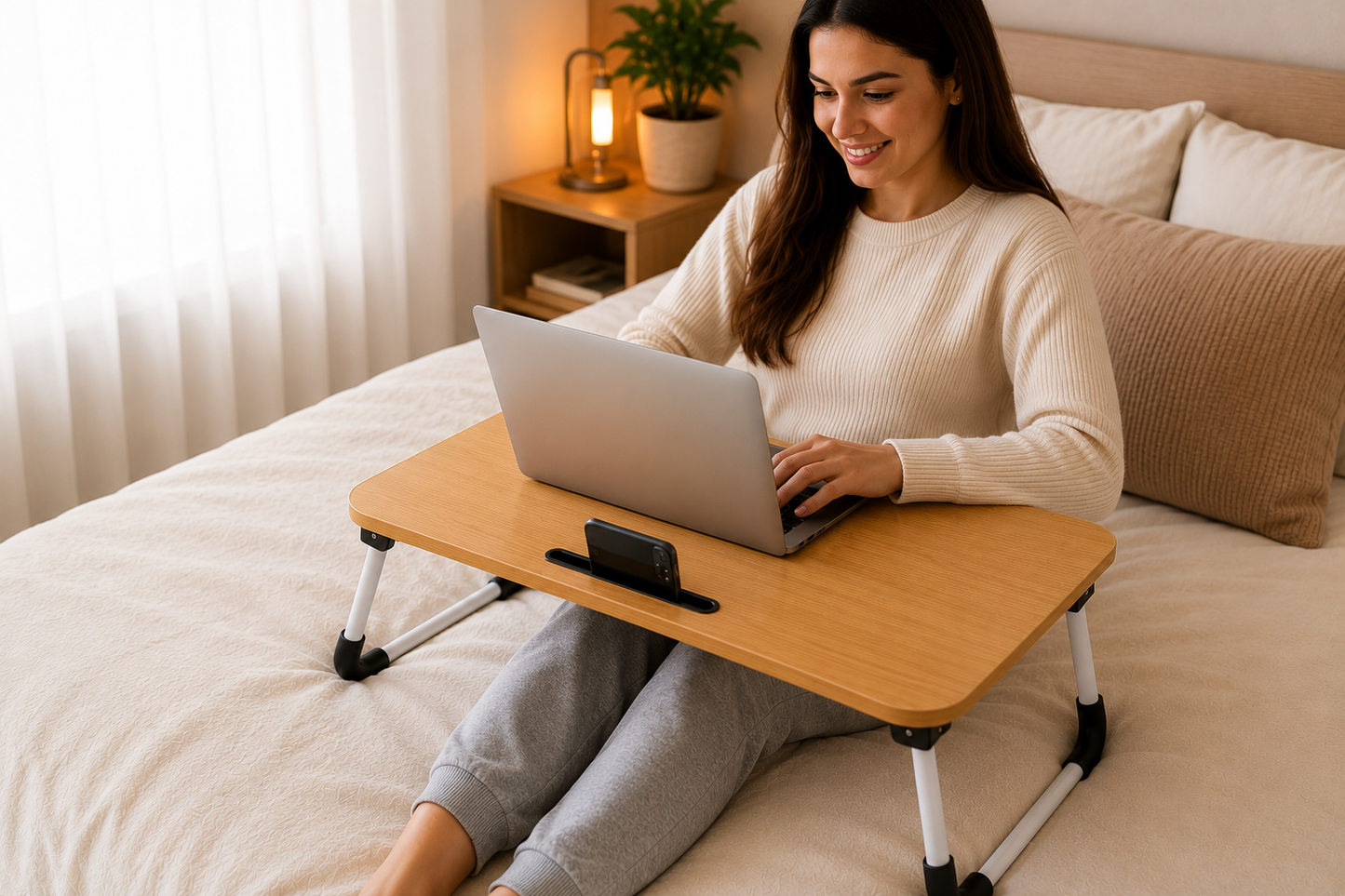 Mesa Servicio Portátil Plegable       ✨Trabaja, estudia o come sin dolor de espalda✨